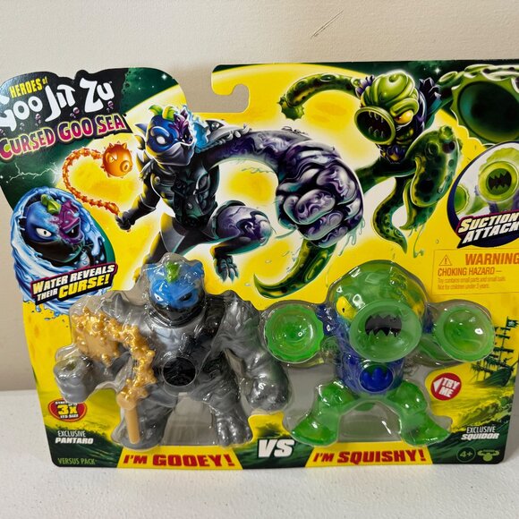 Heroes of Goo Jit Zu Cursed Goo Sea Pantaro & Squidor Action Figure 2-Pack - Picture 1 of 5